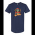BELLA CANVAS MEN'S LONG BODY URBAN TEE 3006 Humanoid Angry Cat Holding a Cup of Coffee.